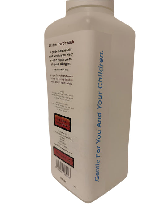 NewGenne Gentle & Soft Child-Friendly Foam Wash 500ml - Safe for All Ages